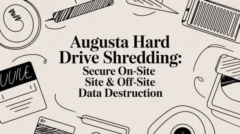 Augusta Hard Drive Shredding: Secure On-Site & Off-Site Data Destruction for Businesses
