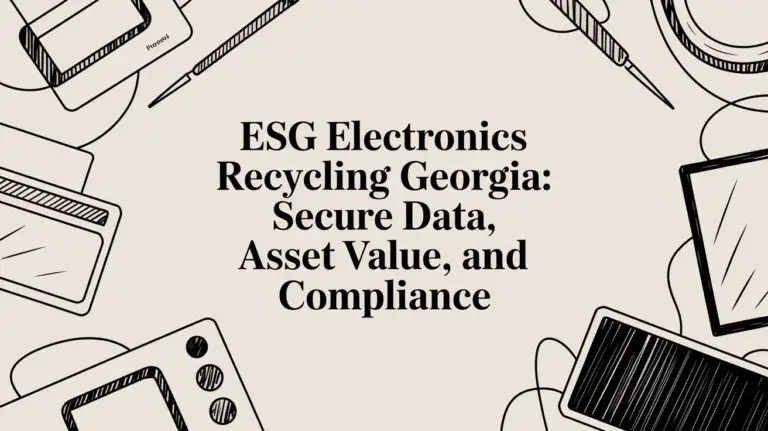 A Business Guide to ESG Electronics Recycling in Georgia: Compliance, Data Security, and Asset Value Recovery