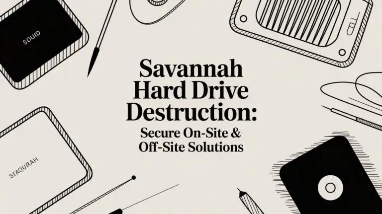 Savannah Hard Drive Destruction: Secure On-Site & Off-Site Solutions for Businesses