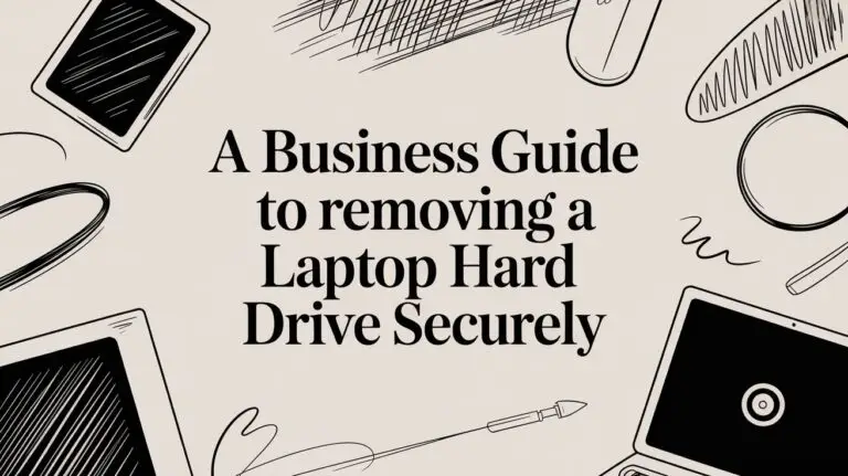 A Business Guide to Removing a Laptop Hard Drive Securely