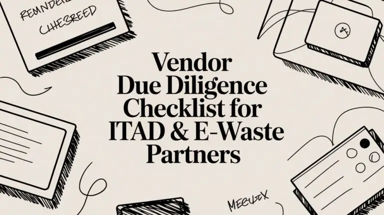 Vendor due diligence checklist for ITAD & E-Waste Partners