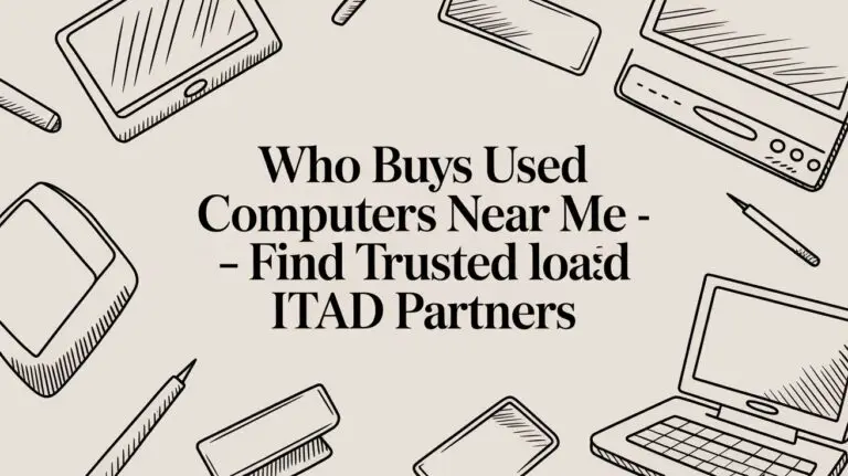 Who buys used computers near me – find trusted local ITAD partners