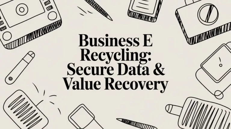 Business E Recycling: Secure Data & Value Recovery