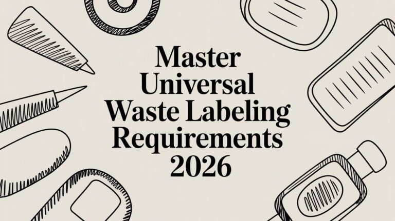Master Universal Waste Labeling Requirements 2026