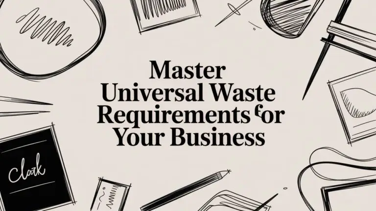Master Universal Waste Requirements for Your Business in 2026
