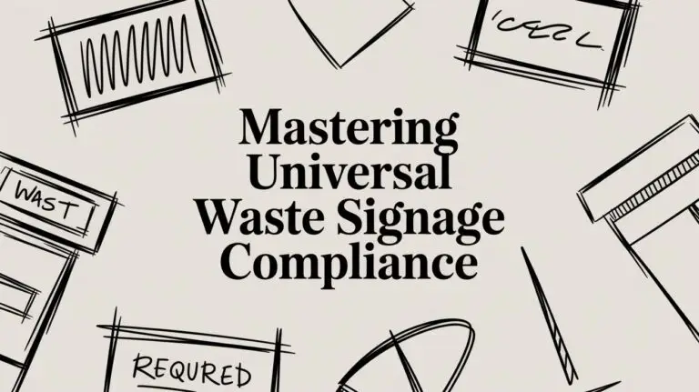 Mastering Universal Waste Signage: A 2026 Compliance Guide for Businesses